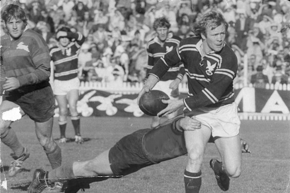 Bob Fulton, in action for the Sea Eagles, was the star of the show at Victoria Barracks back in the day.