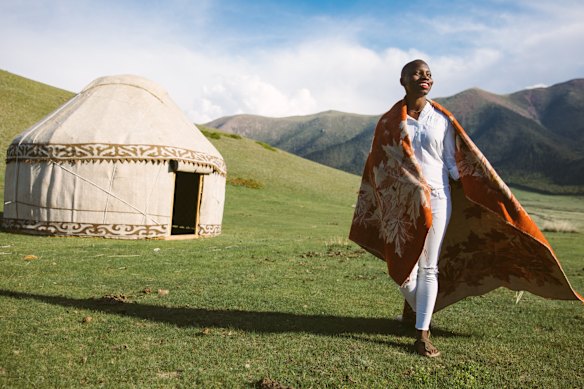 Jessica Nabongo, solo and loving it in Kyrgyzstan.