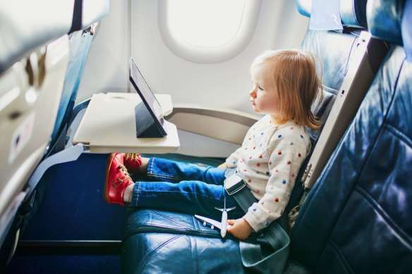 Most airlines are sympathetic to families travelling with young children, but remember to pre-book their seats.
