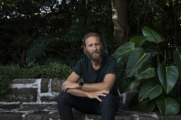 Merivale owner Justin Hemmes at his Vaucluse trophy home, the Hermitage.