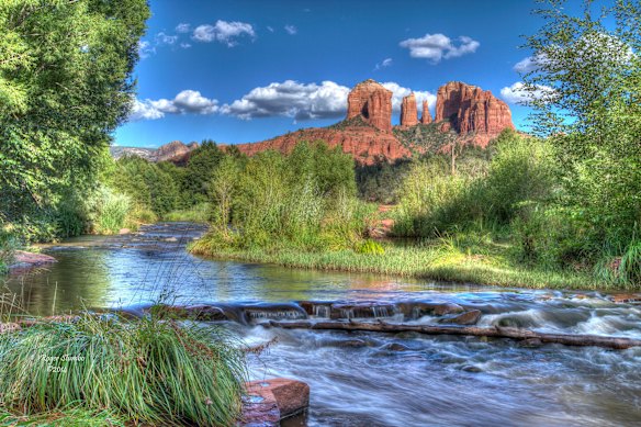 Cooling off at Red Rock Crossing,