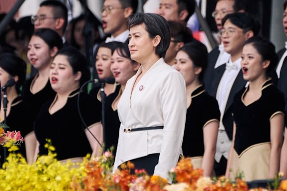 Taiwan said the Chinese actions “seriously threatened the personal safety of Vice President Hsiao and her entourage”.