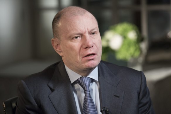 Vladimir Potanin’s ex-wife is seeking half of the value of his stake in MMC Norilsk Nickel PJSC.