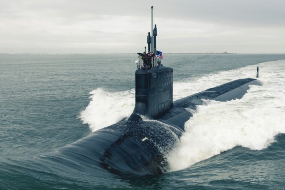Virginia-class submarines tin  question   much  than 1000km successful  24 hours.