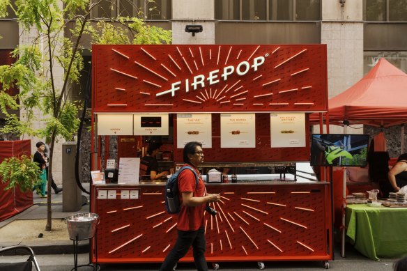 The Firepop food truck in Chinatown. 