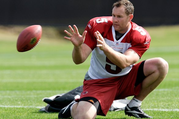 Ben Graham during practice with the Arizona Cardinals in 2009.