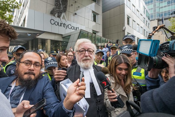  Robert Richter drew attention when he was representing the late Cardinal George Pell.