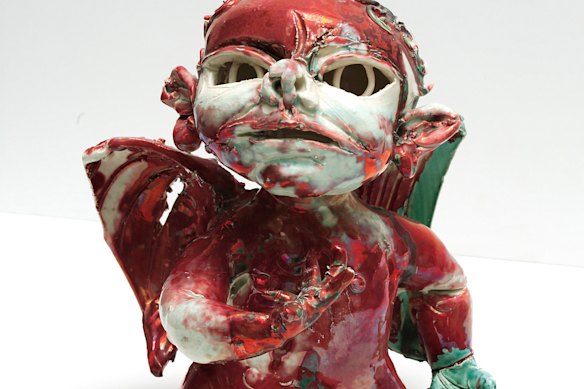 Detail of Delinquent Angel (1961) by John Perceval. 