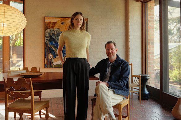 Creative director Jessica Lillico and photographer Sean Fennessy in their Warrandyte home.