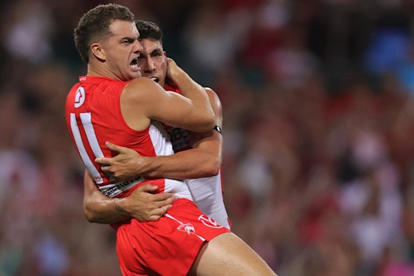 Tom Papley hasn’t had his usual impact, but he’s still a barometer for the Swans.