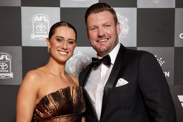 Sam Groth and his wife Brittany.