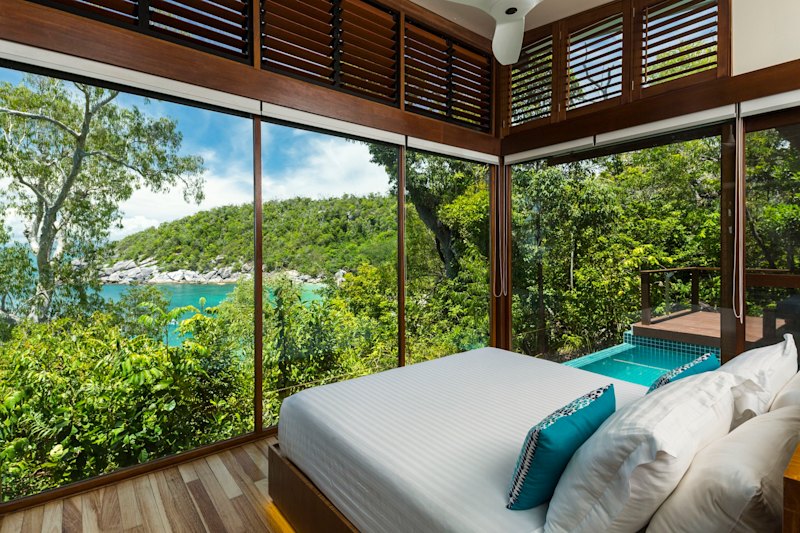 Views from a villa at Bedarra Island Resort.