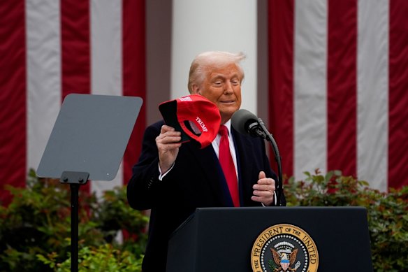 Donald Trump and his MAGA cap.