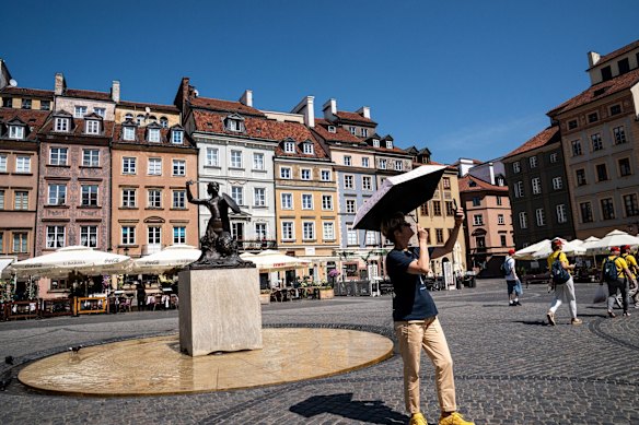 Warsaw also has a picturesque old town, where traditional buildings line a square full of cafes.