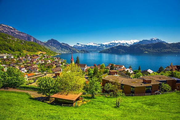 Lucerne, where Swiss cliches are born.