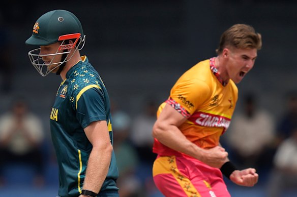 Australia were beaten by Zimbabwe and Sri Lanka at the World Cup.