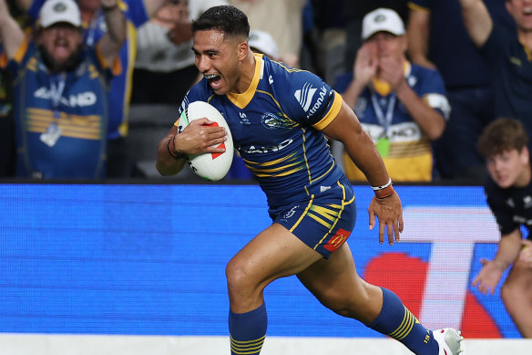 Paramatta centre Will Penisini is enjoying life under new coach Jason Ryles.