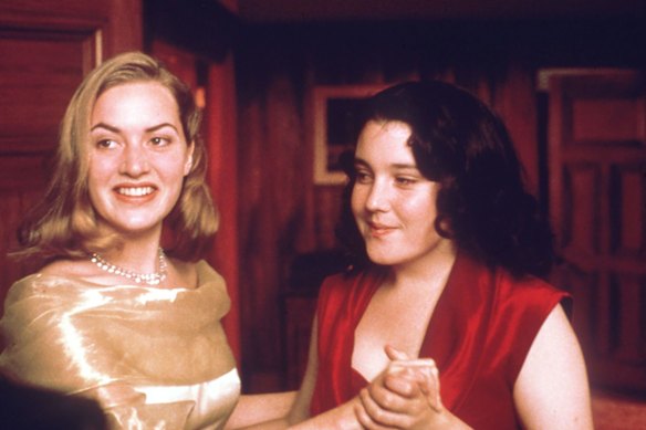 A 16-year-old Lynskey with Kate Winslet, who was 18, in Heavenly Creatures.