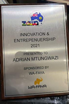Adachi was recognised by the Zimbabwe Association of WA. 