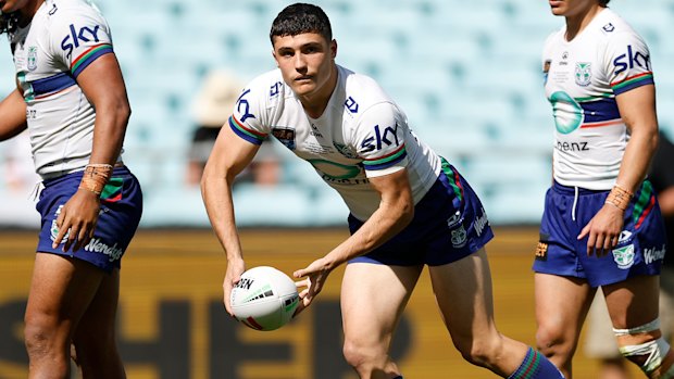 Jett Cleary in action for the Warriors in their NRL State Championship grand final against the Burleigh Bears.