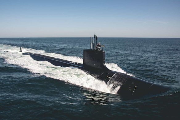 A US Virginia-class submarine.