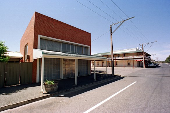 The one-time bank in Snowtown, South Australia, where eight bodies were found.