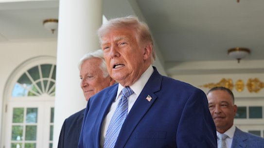 President Donald Trump at the White House on Thursday.