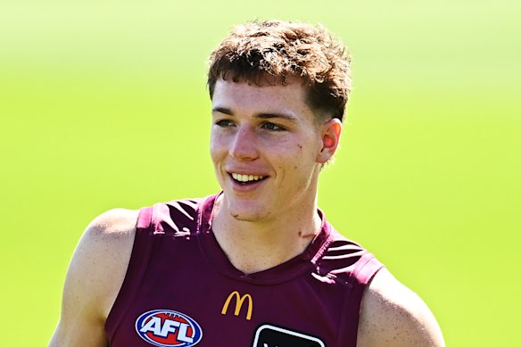 Logan Morris is staying put at the Brisbane Lions.