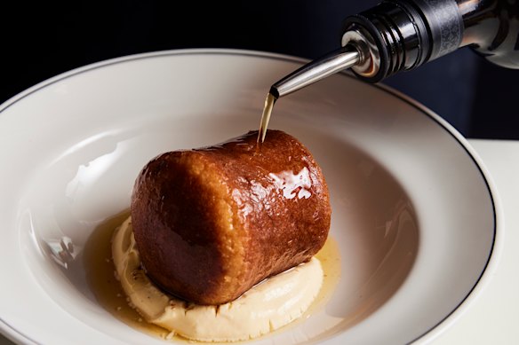 Rum baba has long been a signature dish at Cumulus Inc. in Melbourne.