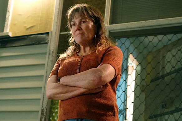Robyn Malcolm as Brenden’s tough-as-nails-mum Thelma in Run.