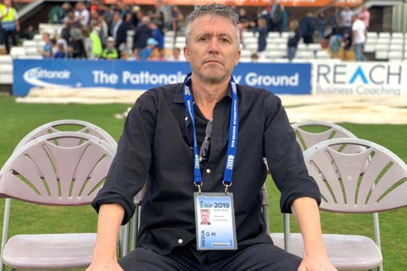 Cricket commentator Peter Lalor.