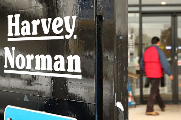 A Harvey Norman franchisor was among those fined last year.