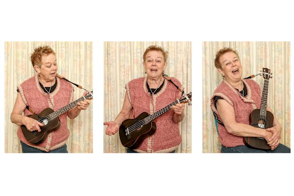“There is nothing I would rather do than learn and perform.” Coral Ware recently took up playing the ukulele in a band.