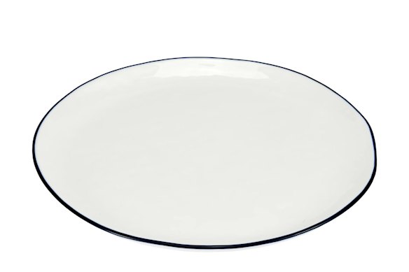 White Bistro Dinner Plate $4.50