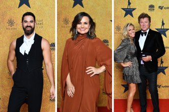 Jeff van de Zandt, Lisa Wilkinson, Nicola Dale et Richard Wilkins sur le tapis rouge de Hamilton. 