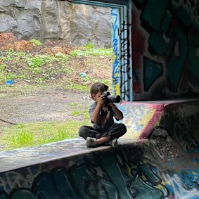 Artie taking the picture of Ginger.