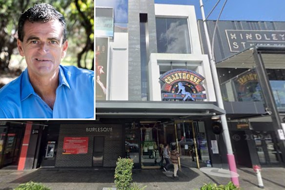 City of Joondalup councillor Nige Jones, inset, attempted to bill ratepayers for a drink at a strip club while on a city-funded trip to Adelaide.