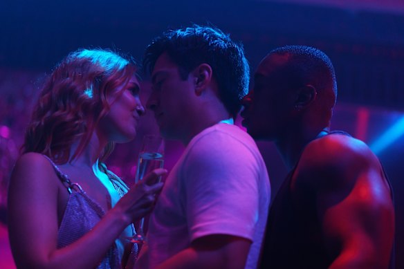 Sophie Nélisse as Rose Landry, Hudson Williams as Shane Hollander and Devanté Senior as Miles.