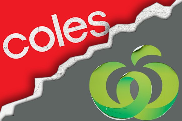 Coles and Woolworths make up about three-quarters of the supermarket sector.