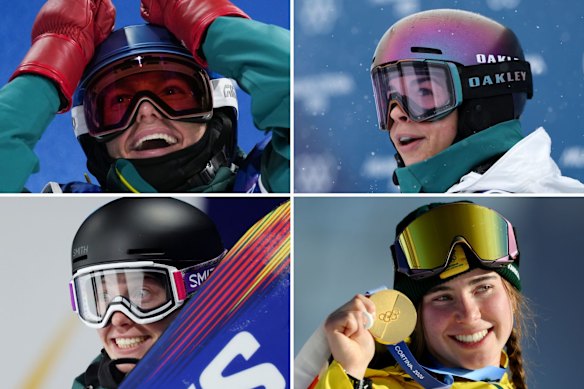 Australian Olympians Scotty James, Jakara Anthony, Tess Coady and Josie Baff.