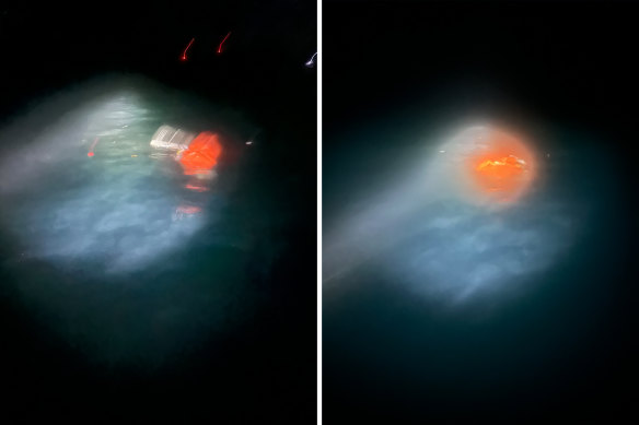 Wreckage of the Taipan helicopter, with the call sign Bushman 83, which crashed in July 2023, killing the four men on board.