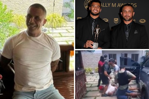 A screengrab from a social media post, allegedly showing the arrest of Australian Gregor Haas in the Philippines.