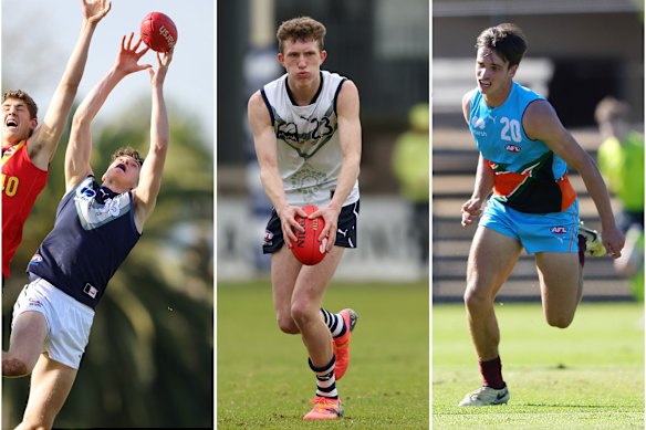 Louis Emmett, Willem Duursma and Daniel Annable are among prospective AFL draftees at the 2025 national draft.