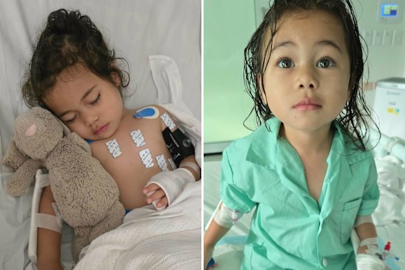 Giselle O’Neil was saved from drowning in the family pool by her sister, with her parents performing CPR until paramedics arrived. 