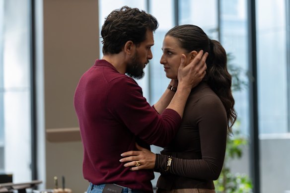 Kit Harington and Marisa Abela in Industry.