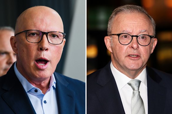 Peter Dutton and Anthony Albanese are vying for the prime ministership as the world is being upended by Trump’s tariffs.