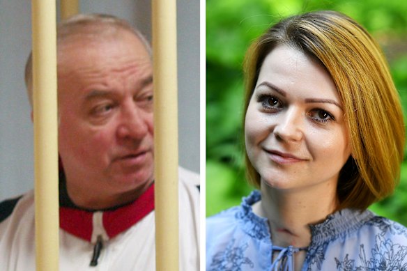 Sergei Skripal (left), pictured in 2006, and his daughter Yulia Skripal after her recovery from the nerve agent poisoning.