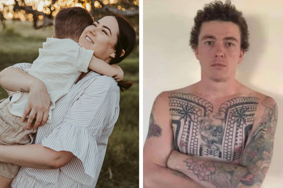 Molly Ticehurst (left) and her killer, Daniel Billings.