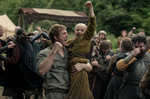 Peter Claffy and Dexter Sol Ansell in the new Game of Thrones prequel, A Knight of the Seven Kingdoms 