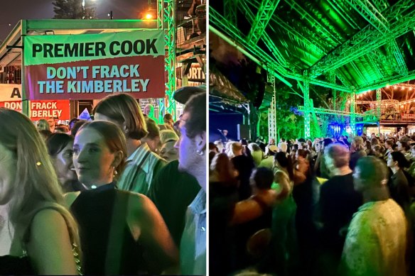 Environs Kimberley and Lock the Gate organised an anti-fracking event in Fremantle on Thursday night featuring performances from West Australian musicians including John Butler.